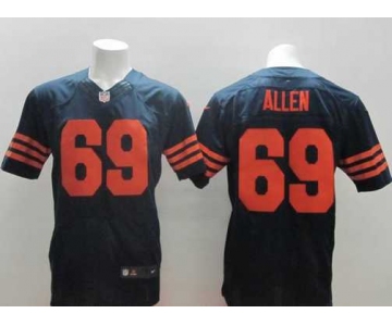 nike nfl jerseys chicago bears #69 allen blue[Elite][number orange]