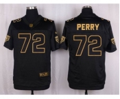 nike nfl jerseys chicago bears #72 perry black gold collection[Elite]