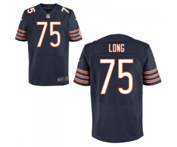 nike nfl jerseys chicago bears #75 long blue[Elite]