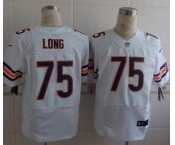 nike nfl jerseys chicago bears #75 long white[Elite]