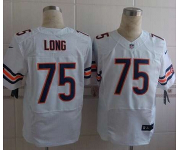 nike nfl jerseys chicago bears #75 long white[Elite]