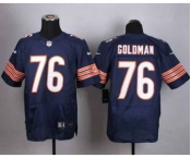 nike nfl jerseys chicago bears #76 goldman blue[Elite]