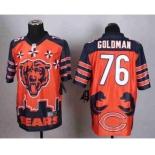 nike nfl jerseys chicago bears #76 goldman noble fashion[2015 Elite]