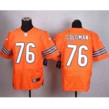 nike nfl jerseys chicago bears #76 goldman orange[Elite]