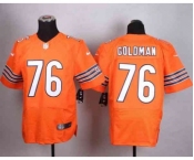 nike nfl jerseys chicago bears #76 goldman orange[Elite]