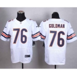 nike nfl jerseys chicago bears #76 goldman white[Elite]