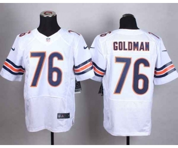 nike nfl jerseys chicago bears #76 goldman white[Elite]