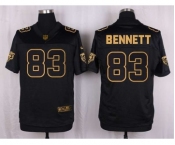 nike nfl jerseys chicago bears #83 bennett black gold collection[Elite]