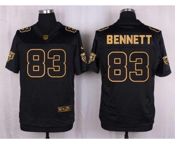 nike nfl jerseys chicago bears #83 bennett black gold collection[Elite]