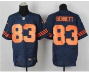 nike nfl jerseys chicago bears #83 bennett blue[Elite][number orange]