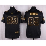 nike nfl jerseys chicago bears #89 mike ditka black gold collection[Elite]