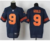 nike nfl jerseys chicago bears #9 gould blue[Elite][number orange]