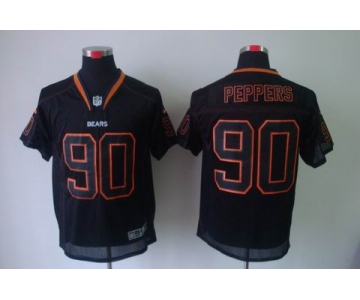 nike nfl jerseys chicago bears #90 julius peppers black[Elite lights out]