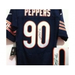 nike nfl jerseys chicago bears #90 julius peppers blue[ Elite signature]