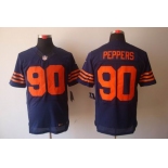 nike nfl jerseys chicago bears #90 peppers blue[Elite orange number]