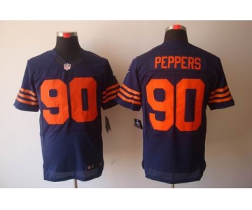 nike nfl jerseys chicago bears #90 peppers blue[Elite orange number]