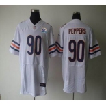 nike nfl jerseys chicago bears #90 peppers white[Elite 50th Patch]