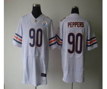 nike nfl jerseys chicago bears #90 peppers white[Elite 50th Patch]