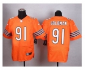 nike nfl jerseys chicago bears #91 eddie goldman orange[Elite]