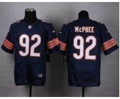 nike nfl jerseys chicago bears #92 mcphee blue[Elite]