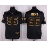 nike nfl jerseys chicago bears #95 dent black gold collection[Elite]