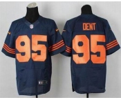 nike nfl jerseys chicago bears #95 dent blue[Elite][number orange]