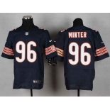 nike nfl jerseys chicago bears #96 minter blue[Elite][minter]