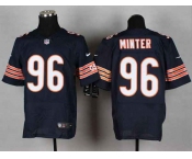 nike nfl jerseys chicago bears #96 minter blue[Elite][minter]