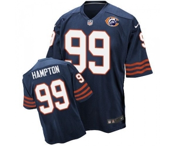 nike nfl jerseys chicago bears #99 Dan Hampton Throwback blue[Elite][Hampton]