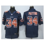 2015 new nike chicago bears #34 payton navy blue strobe jerseys[limited]