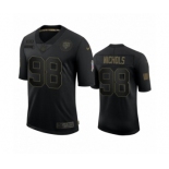 Chicago Bears #98 Bilal Nichols Black 2020 Salute To Service Limited Jersey