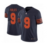 Men Nick #9 Foles Chicago Bears Limited Alternate Vapor Untouchable Navy Blue Jersey