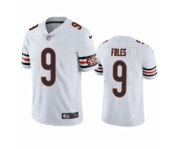 Men Nick #9 Foles Chicago Bears White Vapor Limited Jersey