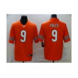 Men Nick #9 Foles Chicago Bears orange Vapor Limited Jersey