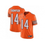 Men Nike Chicago Bears #14 Deonte Thompson Limited Orange Rush Vapor Untouchable NFL Jersey