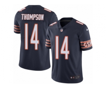 Men Nike Chicago Bears #14 Deonte Thompson Navy Blue Team Color Vapor Untouchable Limited Player NFL Jersey