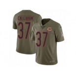 Men Nike Chicago Bears #37 Bryce Callahan Limited Olive 2017 Salute to Service NFL Jersey