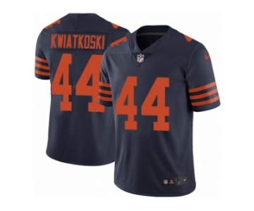 Men Nike Chicago Bears #44 Nick Kwiatkoski Navy Blue Alternate Vapor Untouchable Limited Player NFL Jersey