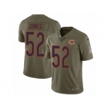 Men Nike Chicago Bears #52 Christian Jones Limited Olive 2017 Salute to Service NFL Jersey