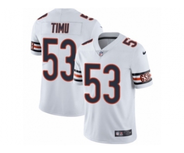 Men Nike Chicago Bears #53 John Timu White Vapor Untouchable Limited Player NFL Jersey