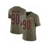 Men Nike Chicago Bears #90 Jonathan Bullard Limited Olive 2017 Salute to Service NFL Jersey