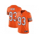 Men Nike Chicago Bears #93 Sam Acho Limited Orange Rush Vapor Untouchable NFL Jersey