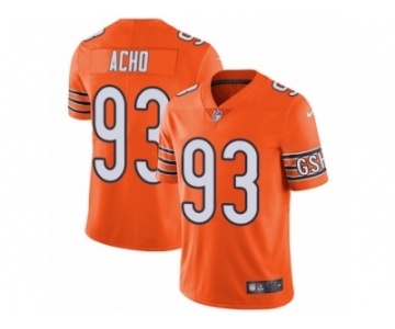 Men Nike Chicago Bears #93 Sam Acho Limited Orange Rush Vapor Untouchable NFL Jersey