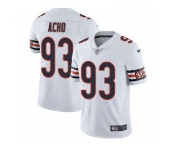 Men Nike Chicago Bears #93 Sam Acho White Vapor Untouchable Limited Player NFL Jersey