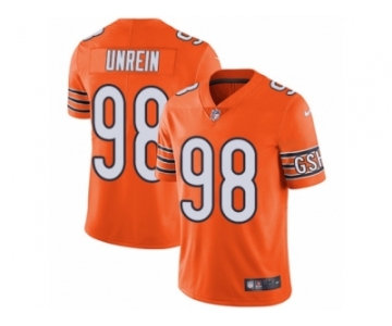 Men Nike Chicago Bears #98 Mitch Unrein Limited Orange Rush Vapor Untouchable NFL Jersey