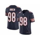 Men Nike Chicago Bears #98 Mitch Unrein Navy Blue Team Color Vapor Untouchable Limited Player NFL Jersey