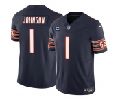 Men's Chicago Bears #1 Jaylon Johnson Navy 2024 F.U.S.E. With 1-star C Patch Vapor Untouchable Limited Football Stitched Jersey