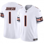 Men's Chicago Bears #1 Jaylon Johnson White 2024 F.U.S.E. Vapor Football Stitched Jersey