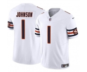 Men's Chicago Bears #1 Jaylon Johnson White 2024 F.U.S.E. Vapor Football Stitched Jersey