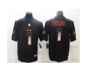 Men's Chicago Bears #1 Justin Fields Black Nike Draft First Round Pick Alternate Limited Jersey